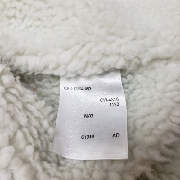 CPK denim sherpa lined, insulated trucker jacket, dark blue, size M - Picture 8 of 8